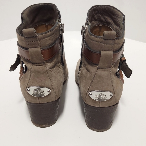 Coach Tan and Brown Ankle Boots - Picture 5 of 12